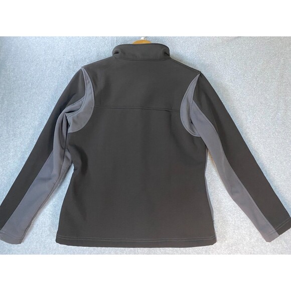 Minus Zero Jacket Women's M Black Gray Fleece‎ Lined Stretch Mock Neck Full Zip - Picture 7 of 11